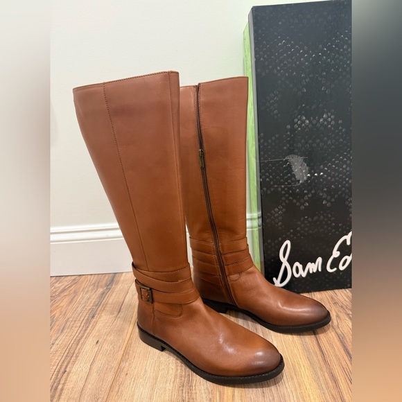 Sam Edelman Shoes - Sam Edelman Riding Boots, Marlon Cognac Lea